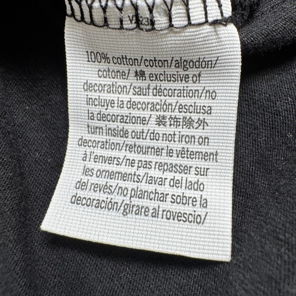 PINK Victoria's Secret Black Glitter Logo Hooded Long Sleeve Tee Shirt Womens S - Picture 10 of 14